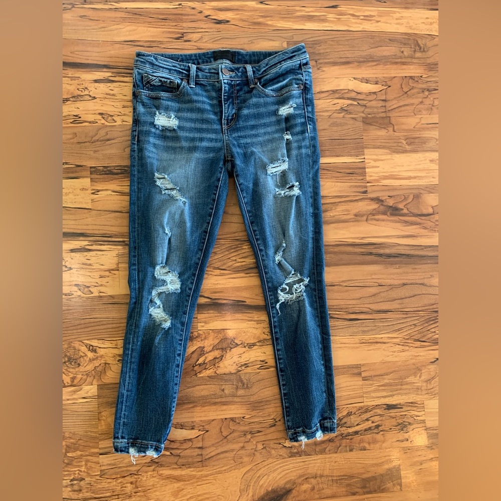 Buckle Black Fit No.53 Ankle Skinny Jeans sz 28